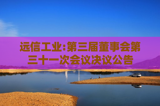 远信工业:第三届董事会第三十一次会议决议公告