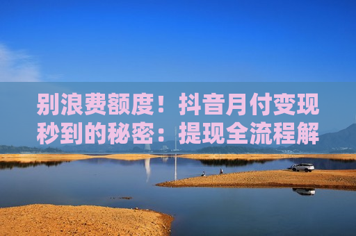 别浪费额度！抖音月付变现秒到的秘密：提现全流程解析