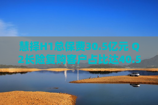 慧择H1总保费30.5亿元 Q2长险复购客户占比达40.5%