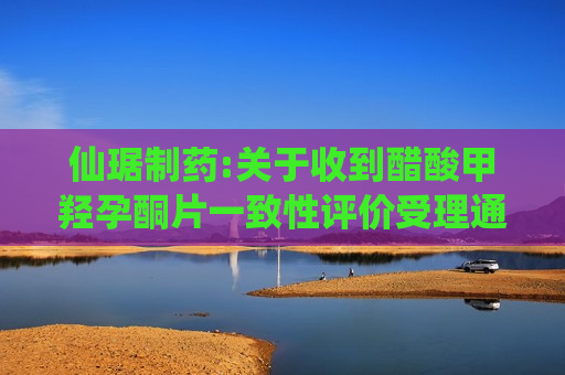 仙琚制药:关于收到醋酸甲羟孕酮片一致性评价受理通知书的公告