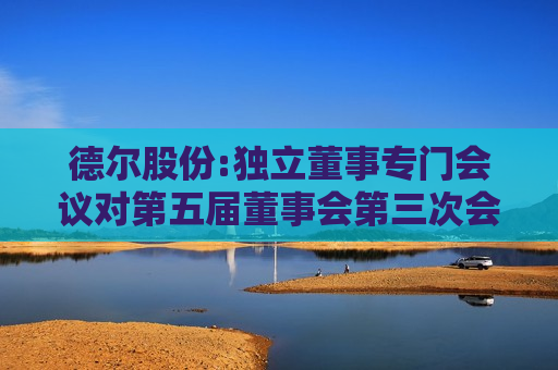 德尔股份:独立董事专门会议对第五届董事会第三次会议相关事项的审核意见