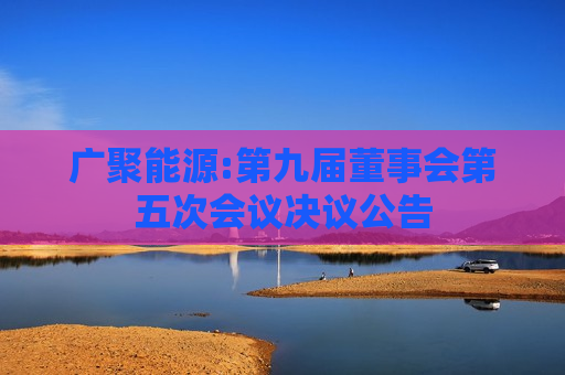 广聚能源:第九届董事会第五次会议决议公告