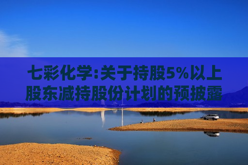七彩化学:关于持股5%以上股东减持股份计划的预披露公告