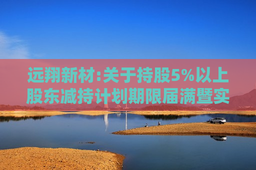 远翔新材:关于持股5%以上股东减持计划期限届满暨实施结果的公告
